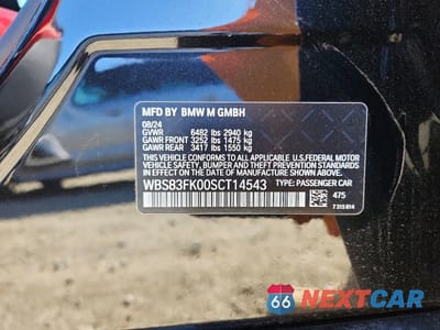 Zdjęcie 13 z 13 samochodu: 2025 BMW M5 VIN:WBS83FK00SCT14543 - miniatura