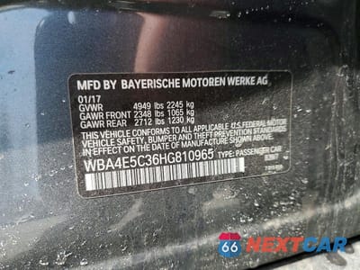 Zdjęcie 12 z 12 samochodu: 2017 BMW 440XI GRAN COUPE VIN:WBA4E5C36HG810965 - miniatura
