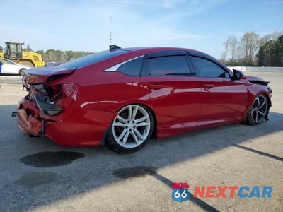Trzecie zdjęcie samochodu z tyłu: 2021 HONDA ACCORD SPORT VIN:1HGCV1F33MA026325 - miniatura