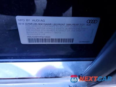 Zdjęcie 12 z 12 samochodu: 2015 AUDI A8 L QUATTRO VIN:WAU32AFD7FN018589 - miniatura