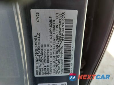 Zdjęcie 12 z 12 samochodu: 2023 HONDA ACCORD TOURING HYBRID VIN:1HGCY2F85PA052874 - miniatura