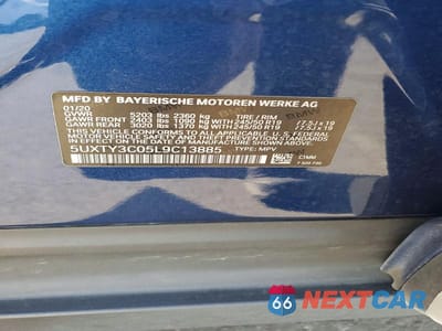 Zdjęcie 13 z 13 samochodu: 2020 BMW X3 SDRIVE30I VIN:5UXTY3C05L9C13885 - miniatura