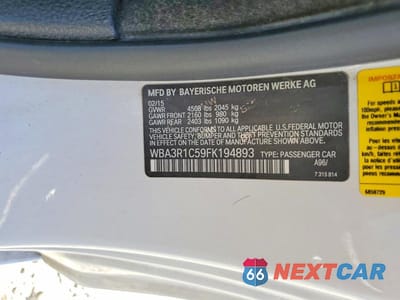 Zdjęcie 12 z 12 samochodu: 2015 BMW 435 I VIN:WBA3R1C59FK194893 - miniatura