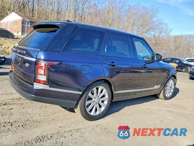 Trzecie zdjęcie samochodu z tyłu: 2017 LAND ROVER RANGE ROVER HSE VIN:SALGS2FVXHA374475 - miniatura