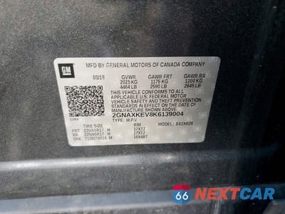 Zdjęcie 12 z 12 samochodu: 2019 CHEVROLET EQUINOX LT VIN:2GNAXKEV8K6139004 - miniatura