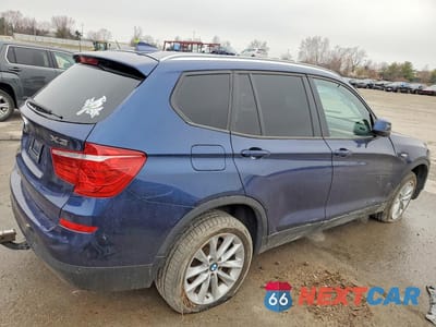 Trzecie zdjęcie samochodu z tyłu: 2016 BMW X3 VIN:5UXWX9C5XG0D70689 - miniatura