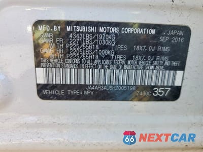 Zdjęcie 13 z 13 samochodu: 2017 MITSUBISHI OUTLANDER SPORT ES VIN:JA4AR3AU6HZ005198 - miniatura