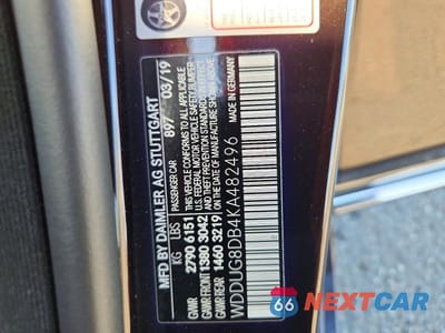 Zdjęcie 12 z 12 samochodu: 2019 MERCEDES-BENZ S 560 VIN:WDDUG8DB4KA482496 - miniatura