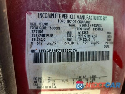 Zdjęcie 12 z 12 samochodu: 2001 FORD F550 SUPER DUTY UTILITY / SERVICE TRUCK VIN:1FDAF56F71EB82176 - miniatura