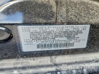 Zdjęcie 12 z 12 samochodu: 2021 NISSAN VERSA SV VIN:3N1CN8EV5ML874356 - miniatura