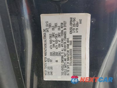 Zdjęcie 12 z 12 samochodu: 2001 TOYOTA TACOMA BASE VIN:5TEVL52N81Z805930 - miniatura