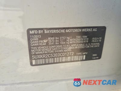 Zdjęcie 13 z 13 samochodu: 2014 BMW X5 SDRIVE35I VIN:5UXKR2C53E0C01272 - miniatura
