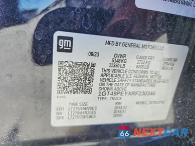 Zdjęcie 13 z 13 samochodu: 2024 GMC SIERRA K2500 AT4 VIN:1GT49PEYXRF230346 - miniatura