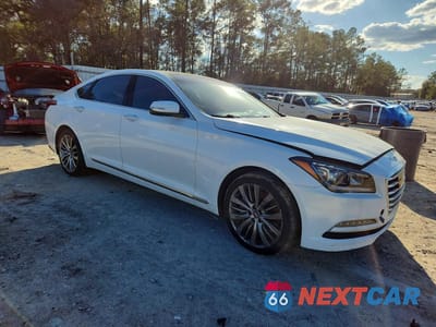 Czwarte zdjęcie samochodu z boku: 2017 GENESIS G80 5.0 ULTIMATE VIN:KMHGN4JF0HU173432 - miniatura