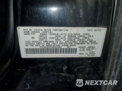 Zdjęcie 13 z 14 samochodu: 2004 TOYOTA RAV4 BASE VIN:JTEHD20V046000982 - miniatura