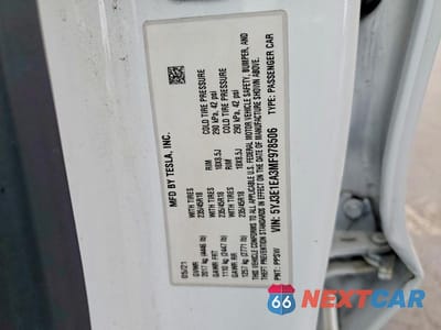 Zdjęcie 12 z 12 samochodu: 2021 TESLA MODEL 3 VIN:5YJ3E1EA3MF978506 - miniatura