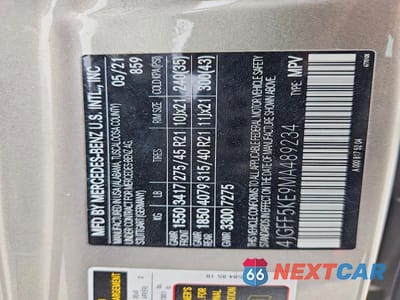 Zdjęcie 14 z 14 samochodu: 2021 MERCEDES-BENZ GLS 450 4MATIC VIN:4JGFF5KE9MA489234 - miniatura