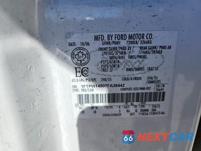 Zdjęcie 12 z 12 samochodu: 2007 FORD F150 SUPERCREW VIN:1FTPW14507FA38442 - miniatura