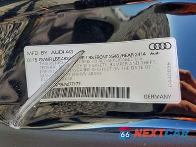 Zdjęcie 12 z 12 samochodu: 2018 AUDI S5 PREMIUM PLUS VIN:WAUP4AF59JA077177 - miniatura