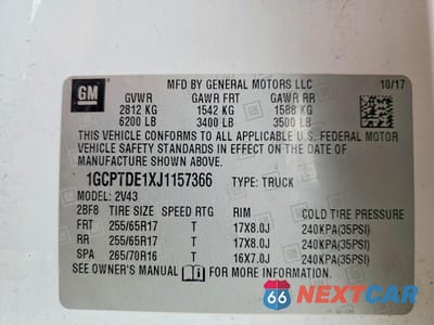 Zdjęcie 12 z 12 samochodu: 2018 CHEVROLET COLORADO Z71 VIN:1GCPTDE1XJ1157366 - miniatura