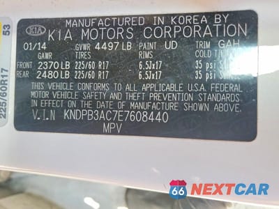 Zdjęcie 14 z 14 samochodu: 2014 KIA SPORTAGE LX VIN:KNDPB3AC7E7608440 - miniatura