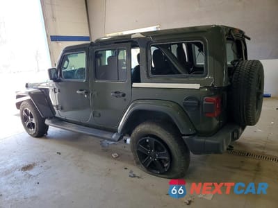 Drugie zdjęcie samochodu z przodu: 2021 JEEP WRANGLER UNLIMITED SAHARA VIN:1C4HJXEN3MW615982 - miniatura