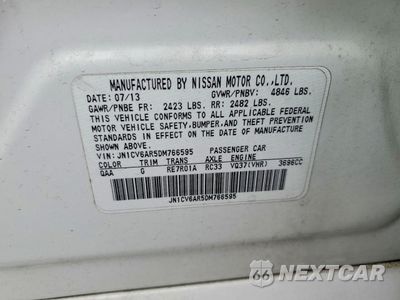 Zdjęcie 13 z 13 samochodu: 2013 INFINITI G37 SEDAN X VIN:JN1CV6AR5DM766595 - miniatura