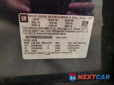 Zdjęcie 12 z 12 samochodu: 2014 CADILLAC SRX PREMIUM COLLECTION VIN:3GYFNGE35ES580508 - miniatura