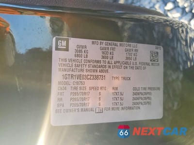 Zdjęcie 13 z 13 samochodu: 2012 GMC SIERRA C1500 SLE VIN:1GTR1VE03CZ338731 - miniatura