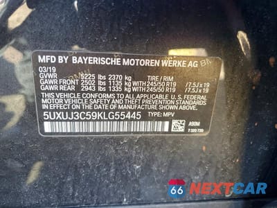Zdjęcie 13 z 13 samochodu: 2019 BMW X4 XDRIVE30I VIN:5UXUJ3C59KLG55445 - miniatura