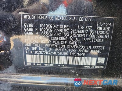 Zdjęcie 14 z 14 samochodu: 2025 HONDA HR-V LX VIN:3CZRZ2H32SM756396 - miniatura