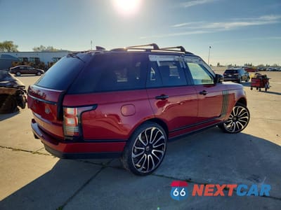 Trzecie zdjęcie samochodu z tyłu: 2017 LAND ROVER RANGE ROVER SUPERCHARGED VIN:SALGS2FE2HA320426 - miniatura