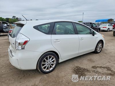 Trzecie zdjęcie samochodu z tyłu: 2012 TOYOTA PRIUS V FIVE VIN:JTDZN3EU4C3153716 - miniatura
