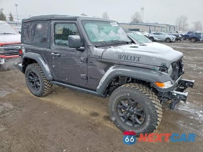 Czwarte zdjęcie samochodu z boku: 2022 JEEP WRANGLER SPORT VIN:1C4GJXAG9NW196573 - miniatura