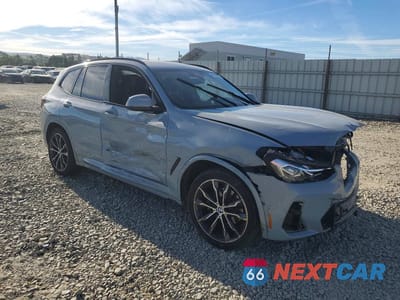 Czwarte zdjęcie samochodu z boku: 2022 BMW X3 XDRIVE30I VIN:WBX57DP05NN186985 - miniatura