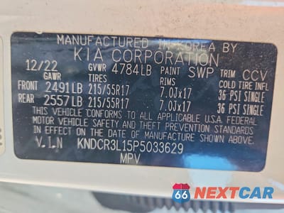 Zdjęcie 13 z 13 samochodu: 2023 KIA NIRO EV WIND VIN:KNDCR3L15P5033629 - miniatura