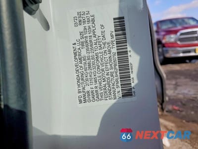 Zdjęcie 13 z 13 samochodu: 2023 HONDA ODYSSEY EXL VIN:5FNRL6H62PB050792 - miniatura