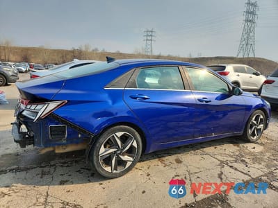 Trzecie zdjęcie samochodu z tyłu: 2021 HYUNDAI ELANTRA SEL VIN:5NPLN4AG3MH001413 - miniatura