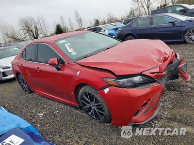Czwarte zdjęcie samochodu z boku: 2022 TOYOTA CAMRY HYBRID SE VIN:4T1G31AKXNU045387 - miniatura