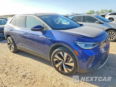 Czwarte zdjęcie samochodu z boku: 2022 VOLKSWAGEN ID.4 PRO S VIN:WVGUNPE22NP036126 - miniatura