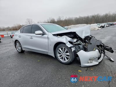 Czwarte zdjęcie samochodu z boku: 2015 INFINITI Q50 BASE VIN:JN1BV7AR7FM407995 - miniatura