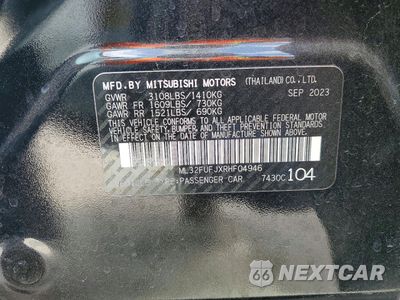 Zdjęcie 13 z 14 samochodu: 2024 MITSUBISHI MIRAGE G4 ES VIN:ML32FUFJXRHF04946 - miniatura