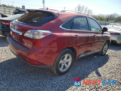 Trzecie zdjęcie samochodu z tyłu: 2011 LEXUS RX 350 BASE VIN:2T2BK1BA9BC115344 - miniatura