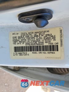Zdjęcie 12 z 12 samochodu: 2012 TOYOTA COROLLA LE VIN:5YFBU4EE5CP026483 - miniatura