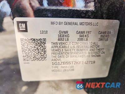 Zdjęcie 13 z 13 samochodu: 2019 CHEVROLET MALIBU LS VIN:1G1ZB5ST2KF142719 - miniatura