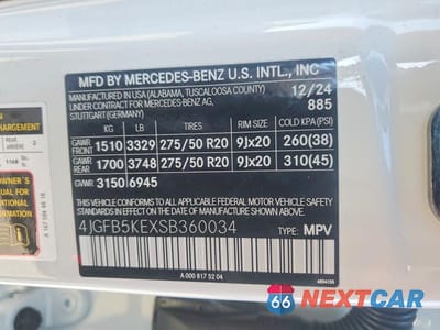 Zdjęcie 13 z 13 samochodu: 2025 MERCEDES BENZ GLE 450 4MATIC VIN:4JGFB5KEXSB360034 - miniatura