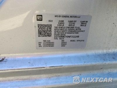 Zdjęcie 12 z 12 samochodu: 2022 GMC SIERRA K2500 SLE VIN:1GT49MEY0NF311249 - miniatura