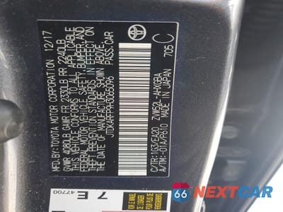 Zdjęcie 12 z 12 samochodu: 2017 TOYOTA PRIUS PRIME PREMIUM VIN:JTDKARFP9H3065096 - miniatura
