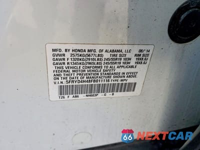 Zdjęcie 13 z 13 samochodu: 2015 ACURA MDX TECHNOLOGY VIN:5FRYD4H48FB011116 - miniatura