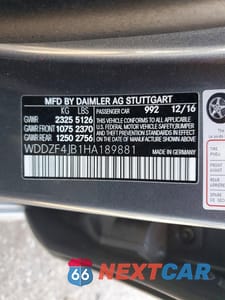 Zdjęcie 12 z 12 samochodu: 2017 MERCEDES-BENZ E 300 VIN:WDDZF4JB1HA189881 - miniatura